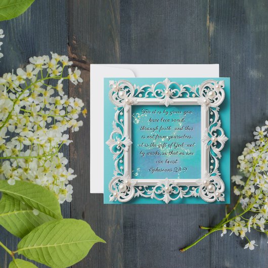 カスタマイズエレガント可能なダウンロード可能な白フレーム シーズンカード