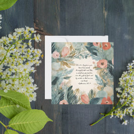 カスタマイズエレガント可能なダウンロード可能フローラフレーム シーズンカード