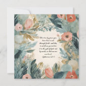 カスタマイズエレガント可能なダウンロード可能フローラフレーム シーズンカード (正面)