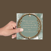 カスタマイズエレガント可能なダウンロード可能金ゴールドパールフレーム シーズンカード