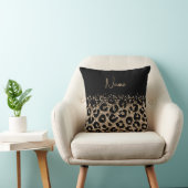 カスタマイズエレガント可能なナム付きLeopardプリントピロー クッション (椅子)