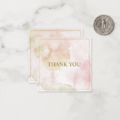 カスタマイズエレガント可能なパステル「ありがとう」 ノートカード (正面/裏面インサイチュ)