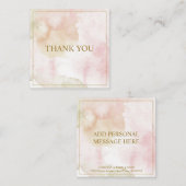 カスタマイズエレガント可能なパステル「ありがとう」 ノートカード (正面/裏面)