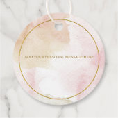 カスタマイズエレガント可能なパステル「ありがとう」ノート フェイバータグ (裏面)