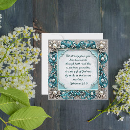 カスタマイズエレガント可能なパールフレーム シーズンカード