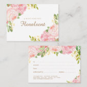 カスタマイズエレガント可能なフローラギフト証明書 割引カード (正面/裏面)