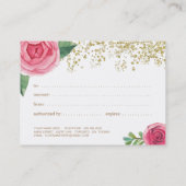 カスタマイズエレガント可能なフローラギフト証明書 割引カード (裏面)