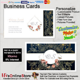 カスタマイズエレガント可能なフローラテンプレート13 名刺