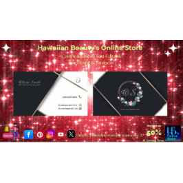 カスタマイズエレガント可能なフローラテンプレート14 名刺