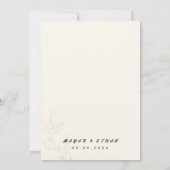 カスタマイズエレガント可能なフローラ結婚式の招待 招待状 (裏面)