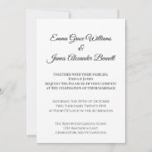 カスタマイズエレガント可能なフローラ結婚式招待状 招待状 (正面)