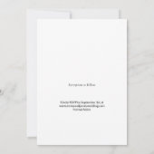 カスタマイズエレガント可能なフローラ結婚式招待状 招待状 (裏面)