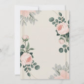 カスタマイズエレガント可能なフローラ結婚式招待状 招待状 (裏面)