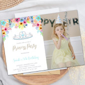 カスタマイズエレガント可能なプリンセスパーティの招待状 招待状