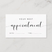 カスタマイズエレガント可能なヘルスプロフェッショナル 予約カード (正面)