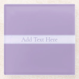 カスタマイズエレガント可能なライトラベンダーパープル ガラスコースター
