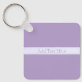 カスタマイズエレガント可能なライトラベンダーパープル キーホルダー (正面)