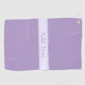 カスタマイズエレガント可能なライトラベンダーパープル ゴルフタオル (横)
