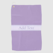 カスタマイズエレガント可能なライトラベンダーパープル ゴルフタオル (正面)