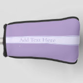 カスタマイズエレガント可能なライトラベンダーパープル ゴルフヘッドカバー (正面)