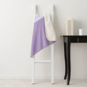 カスタマイズエレガント可能なライトラベンダーパープル シェルパブランケット (インサイチュ)