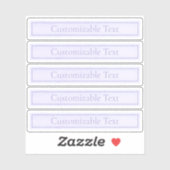 カスタマイズエレガント可能なライトラベンダーパープル シール (シート)