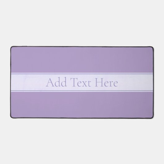 カスタマイズエレガント可能なライトラベンダーパープル デスクマット (正面)