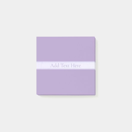 カスタマイズエレガント可能なライトラベンダーパープル ポストイット (正面)