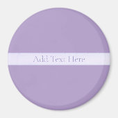 カスタマイズエレガント可能なライトラベンダーパープル マグネット (正面)