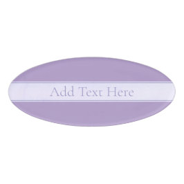 カスタマイズエレガント可能なライトラベンダーパープル 名札