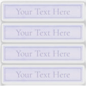 カスタマイズエレガント可能なラベンダーパープル透明 シール (正面)