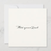 カスタマイズエレガント可能なヴィンテージフローラ赤カーネーション カード (裏面)