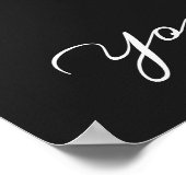 カスタマイズエレガント可能なヴィンテージフローラ赤カーネーション ポスター (角)