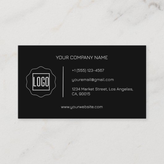 カスタマイズエレガント可能な名刺 名刺 (正面)