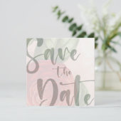 カスタマイズエレガント可能な日付テンプレートの保存 招待状 (スタンド正面)