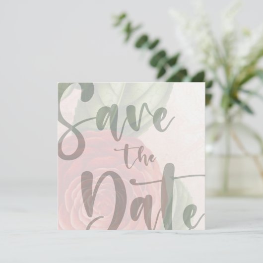 カスタマイズエレガント可能な日付テンプレートの保存 招待状 (スタンド正面)