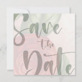 カスタマイズエレガント可能な日付テンプレートの保存 招待状 (正面)