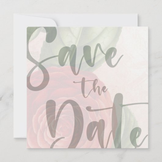 カスタマイズエレガント可能な日付テンプレートの保存 招待状 (正面)