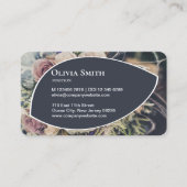 カスタマイズエレガント可能な花屋の名刺 ロイヤリティカード (正面)