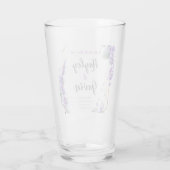 カスタマイズエレガント可能な英語の水の色フローラ タンブラーグラス (裏面)