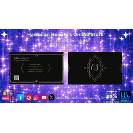 カスタマイズエレガント可能な黒い名刺8 名刺