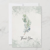 カスタマイズエレガント可能なThank You文房具カード シーズンカード (正面)