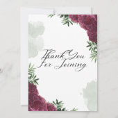 カスタマイズエレガント可能結婚式招待状 招待状 (裏面)