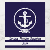 カスタマイズエレガント自分のスタイリッシュ航海のテーマ ワインラベル (シングルラベル)