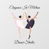 カスタマイズエレガント踊りペア ウィンドウサイン (シート)