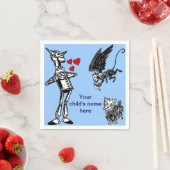 カスタマイズオズ、ブリキの男、トトのサルの魔法使い スタンダードカクテルナプキン (インサイチュ)