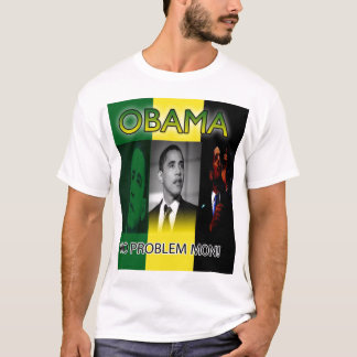 カスタマイズオバマジャマイカ色のTシャツ- Tシャツ