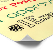 カスタマイズオーガニック肯定 ポスター (角)