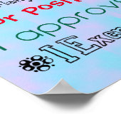 カスタマイズオーガニック肯定 ポスター (角)