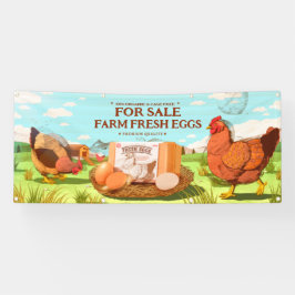 カスタマイズオーガニック農場生卵かごフリー 横断幕